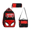 School Bag Spider Man Okul Çantası Tablet Bölmeli , Beslenme Çantası , Kalemlik Set