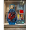 Spiderman Çekçekli Okul Çantası , Muggle Çift Gözlü Kalem Çantası - Suluk & Matara Hediye
