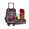 Spiderman Çekçekli Okul Çantası , Muggle Çift Gözlü Kalem Çantası - Suluk & Matara Hediye
