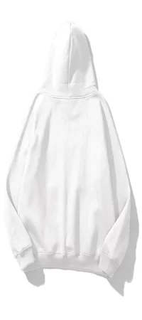 Beyaz UnisexKiraz Kurdele Tram Oversize Sweatshirt