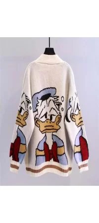 Daffy Duck Oversize Kazak Hırka