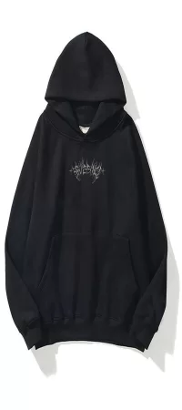 Unisex Angel Sweatshirt Hoodie Siyah