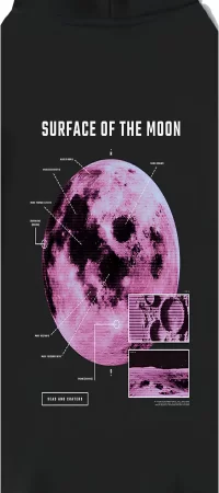 Y2K Surface On The Moon Unisex Oversize Hoodie Sweatshirt