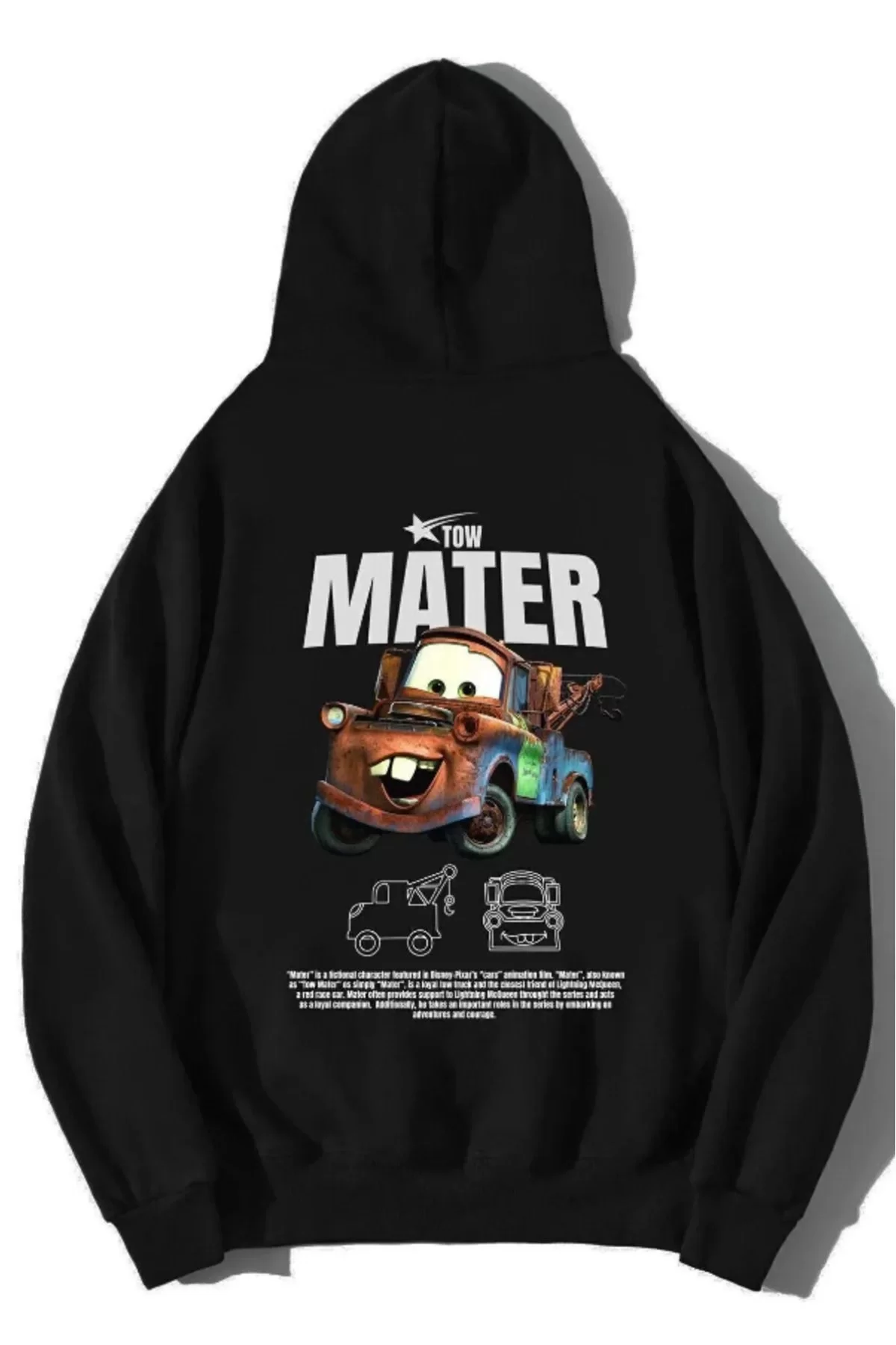Mater Cars Sırt Baskılı Sweatshirt