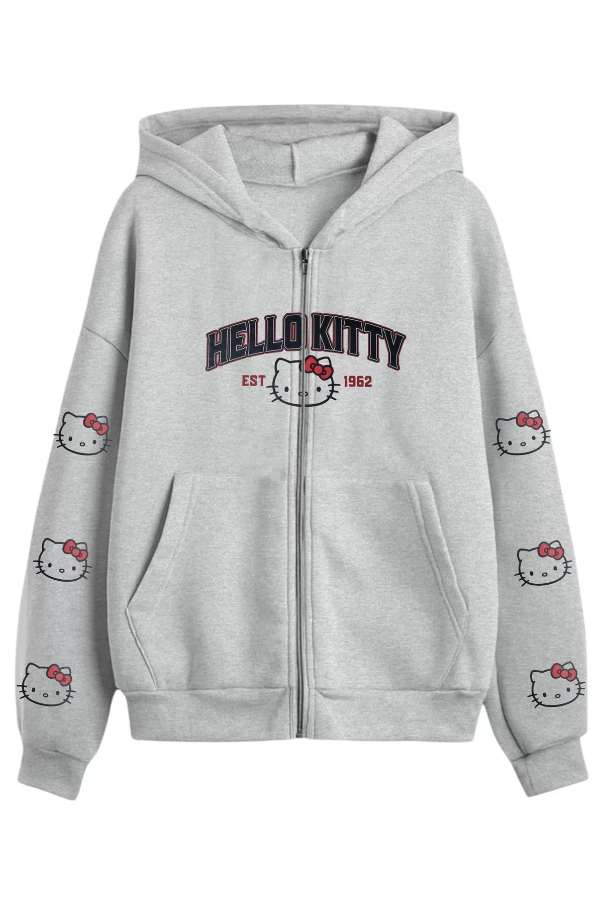 Red Tiny Cat 3 iplik Oversize Hırka