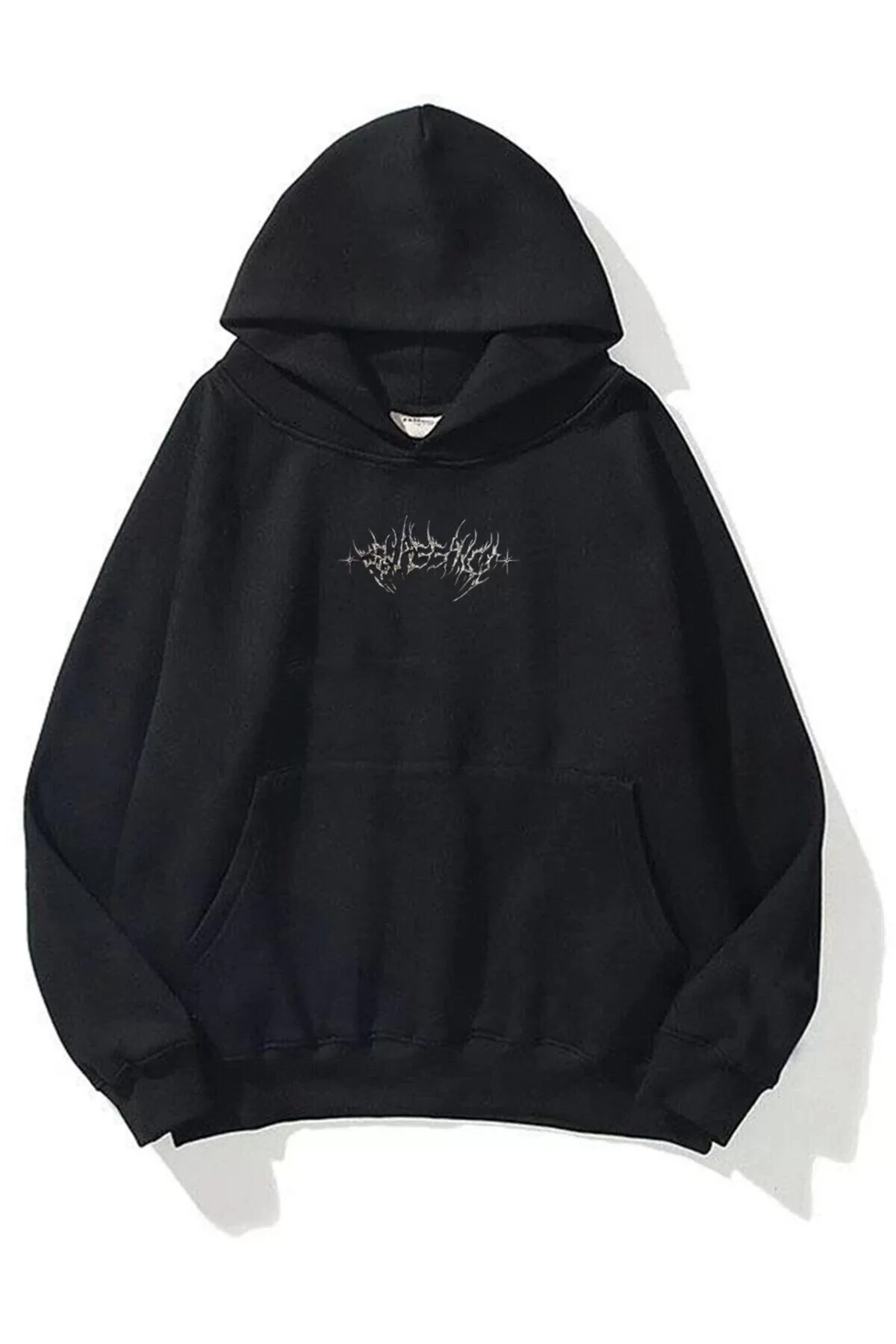 Unisex Angel Sweatshirt Hoodie Siyah