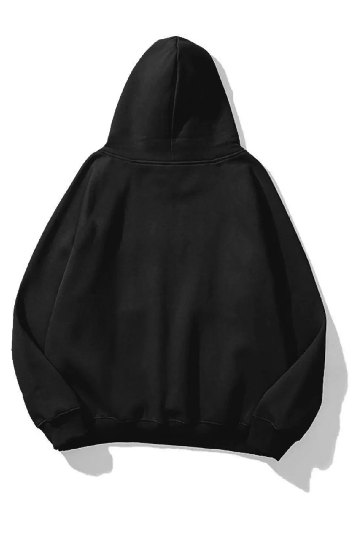 Unisex Reverse Taş Baskılı Oversize Sweatshirt