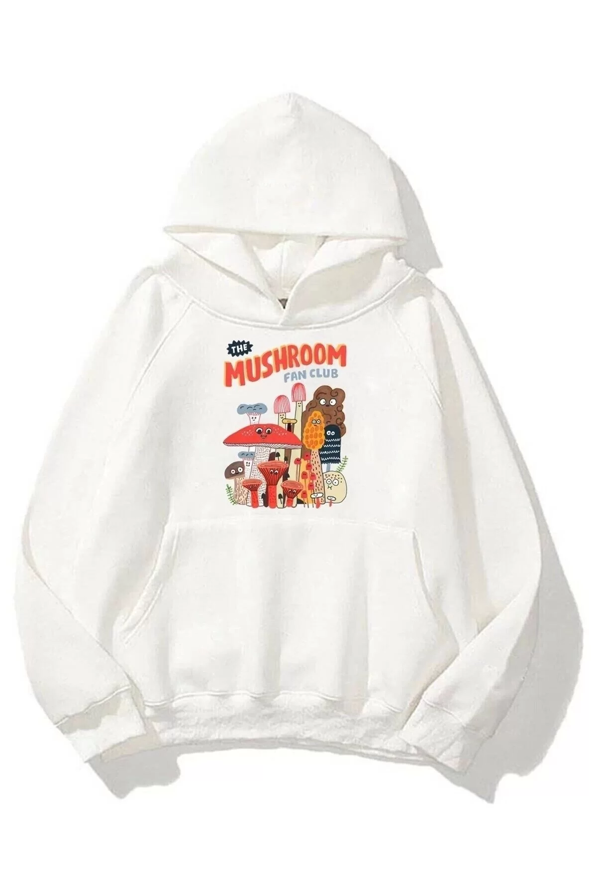 Unisex The Mushroom Fan Club Beyaz Sweatshirt Hoodie