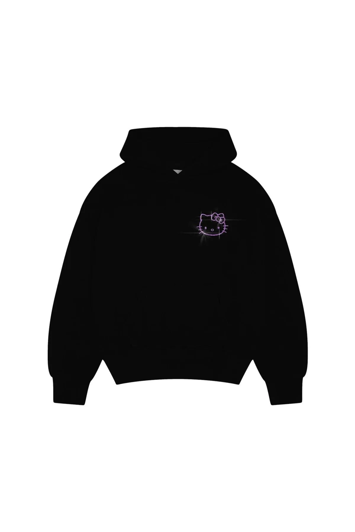 Y2K Kitty Rhinestone Taşlı Hoodie Sweatshirt