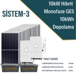 10kw Hibrit Monofaze Ges Enerji Depolamalı On Grid Sistemi-3