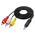 Av Kablo 3 Rca To Aux 3.5Mm 1 Metre (Tüplü Tvye Hd Uydu Bağlar)