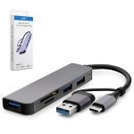 Çevirici Adaptör 5 In 1 Usb 3.0 Type-c To Sd Tf Usb 3.0 Hadron Hdx-7826