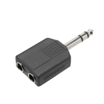 Çevirici Jack 6.3mm Stereo Erkek 6.3mm 2 Dişi