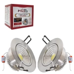 Cob Led Spot Beyaz 5w 8cm 2 Adet Hıghtek Ht-0603