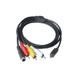 Dijital Kamera Kablosu Mini 10pin To S-video 3rca Ze-015