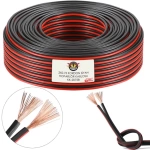 Hoparlör Kablosu Kordon 2X0.75 Zayıf Akım Led Kablosu Siyah 100 Metre