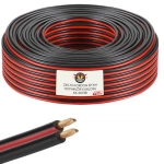 Hoparlör Kablosu Kordon 2X0.75 Zayıf Akım Led Kablosu Siyah 100 Metre