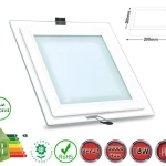 Led Panel Kare Camlı Beyaz 18w 20-16.5cm Etc