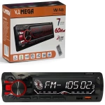 Mega Vm-948 Oto Teyp 4X60 Watt Bluetooth Büyük Ekran 2Xusb Sd Fm Aux 7 Renk