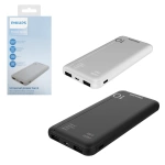 Powerbank 10000 Mah 2xusb Mıcro Type-c Girişli Siyah Gri Phılıps Dlp1810nv/1810nb