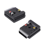 Polaxtor Dy-3128 Scart Adaptör Erkek Dişi 3 Rca S-video Switchli