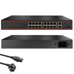 Sımple Sm-016P Poe Switch 16 Port + 2 Uplink + 1Sfp Gigabit 10/100 Mbps