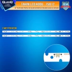 Takım Led-12 (2xpcb) 32 Telefunken Profılo 06-32c2x6-618-m07w14 Hk32d06 Zc22ag-20 32pa200e