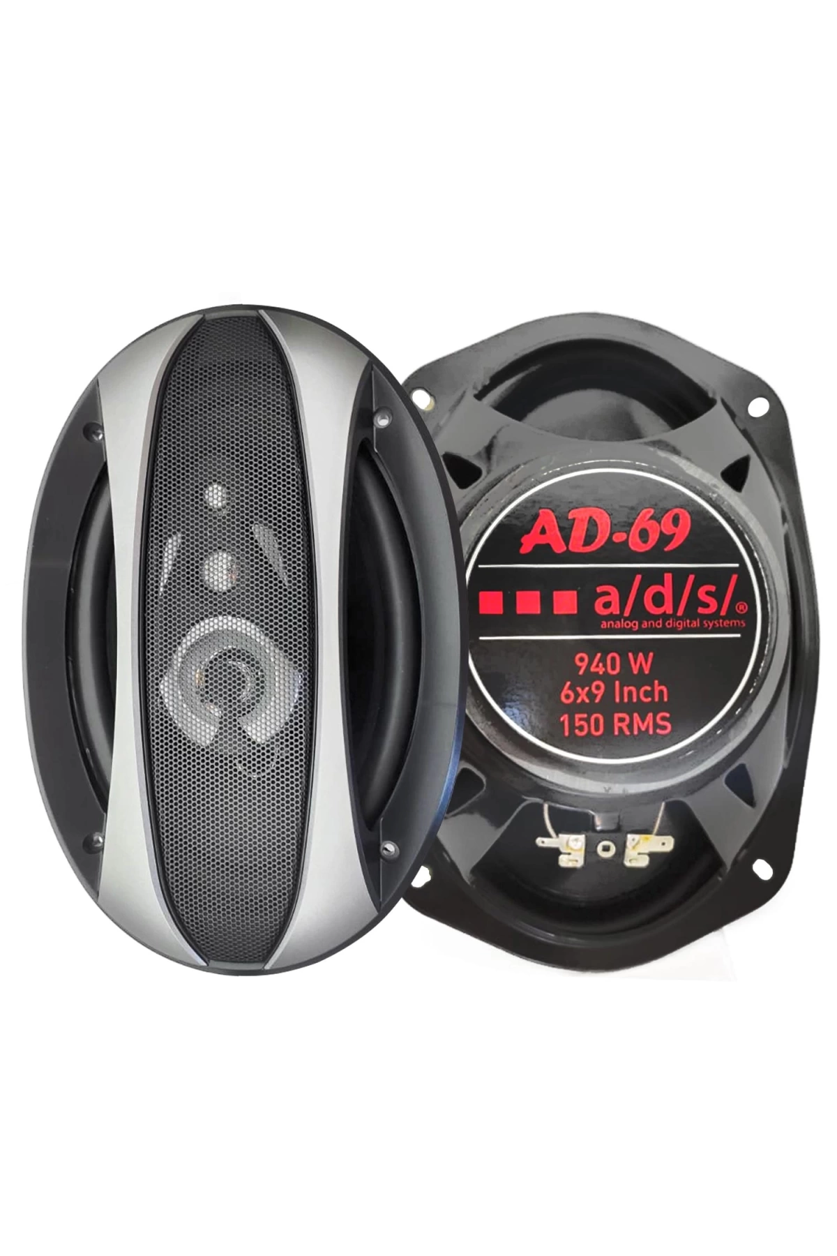 Ads Ad-69 Oto Hoparlör Oval 6x9 İnç 940 Watt (150 Rms) Tweeterli 2 Adet