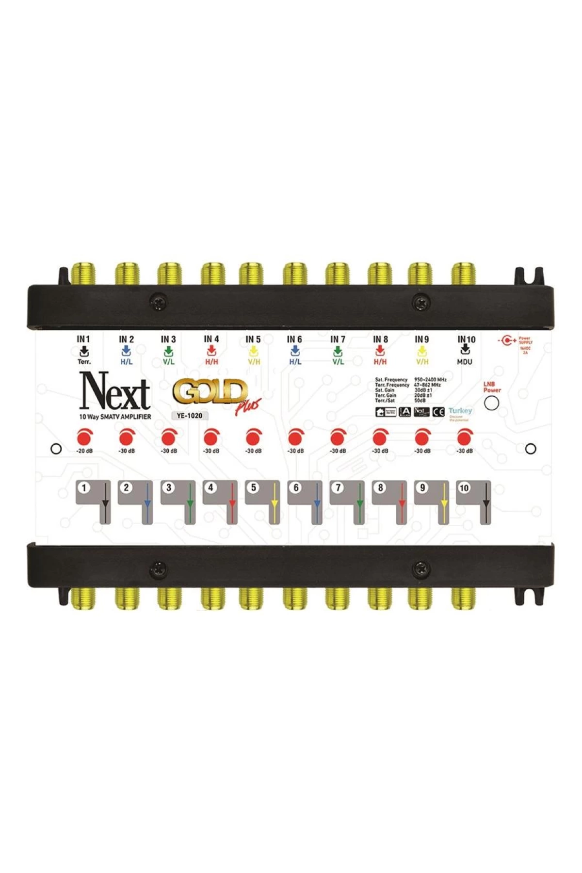 Next Ye-1020 Anten Santral Amplifier Yükseltici Ayarlı 30db