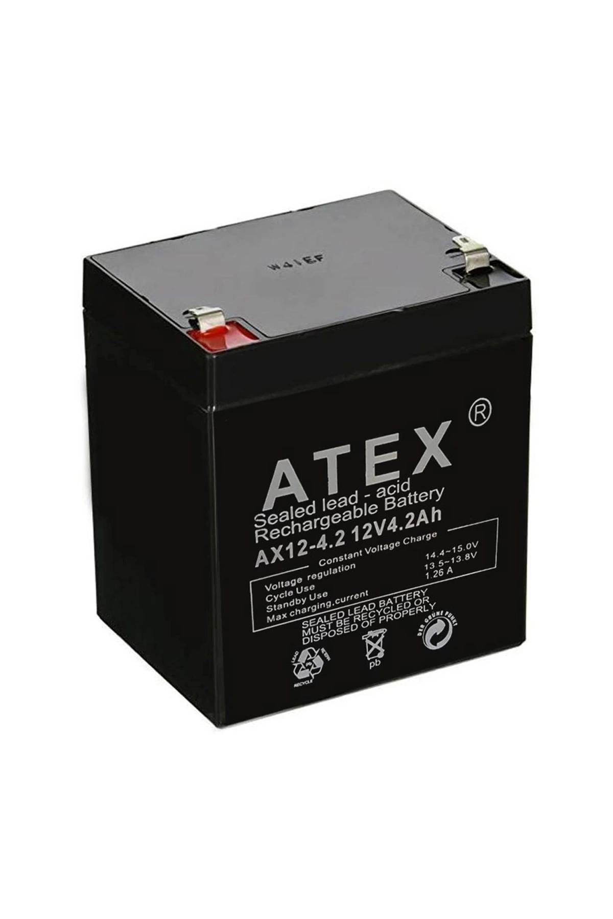 Atex Kuru Akü 12V 4.2Ah (9X7X10Cm)