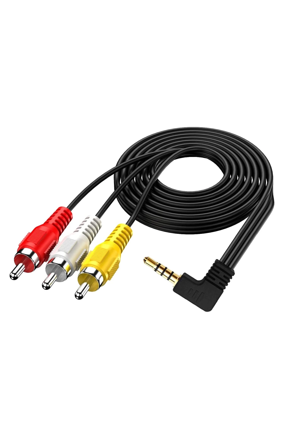 Av Kablo 3 Rca To Aux 3.5Mm L Tip 1.2 Metre (Tüplü Tvye Hd Uydu Bağlar)