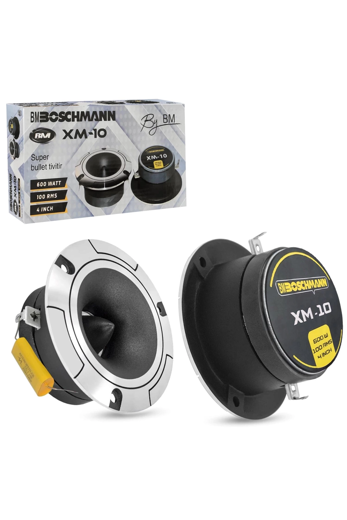 Boschmann Xm-10 Tweeter 10cm 600 Watt (100 Rms) 2 Adet