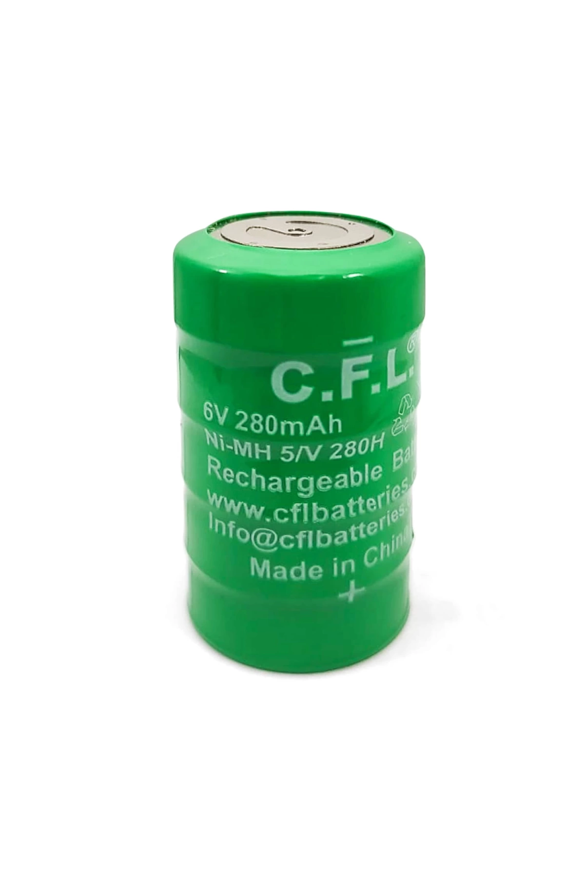 CFL Şarjlı Gırtlak Buton Pili 6 Volt 280 Mah Ni-Mh