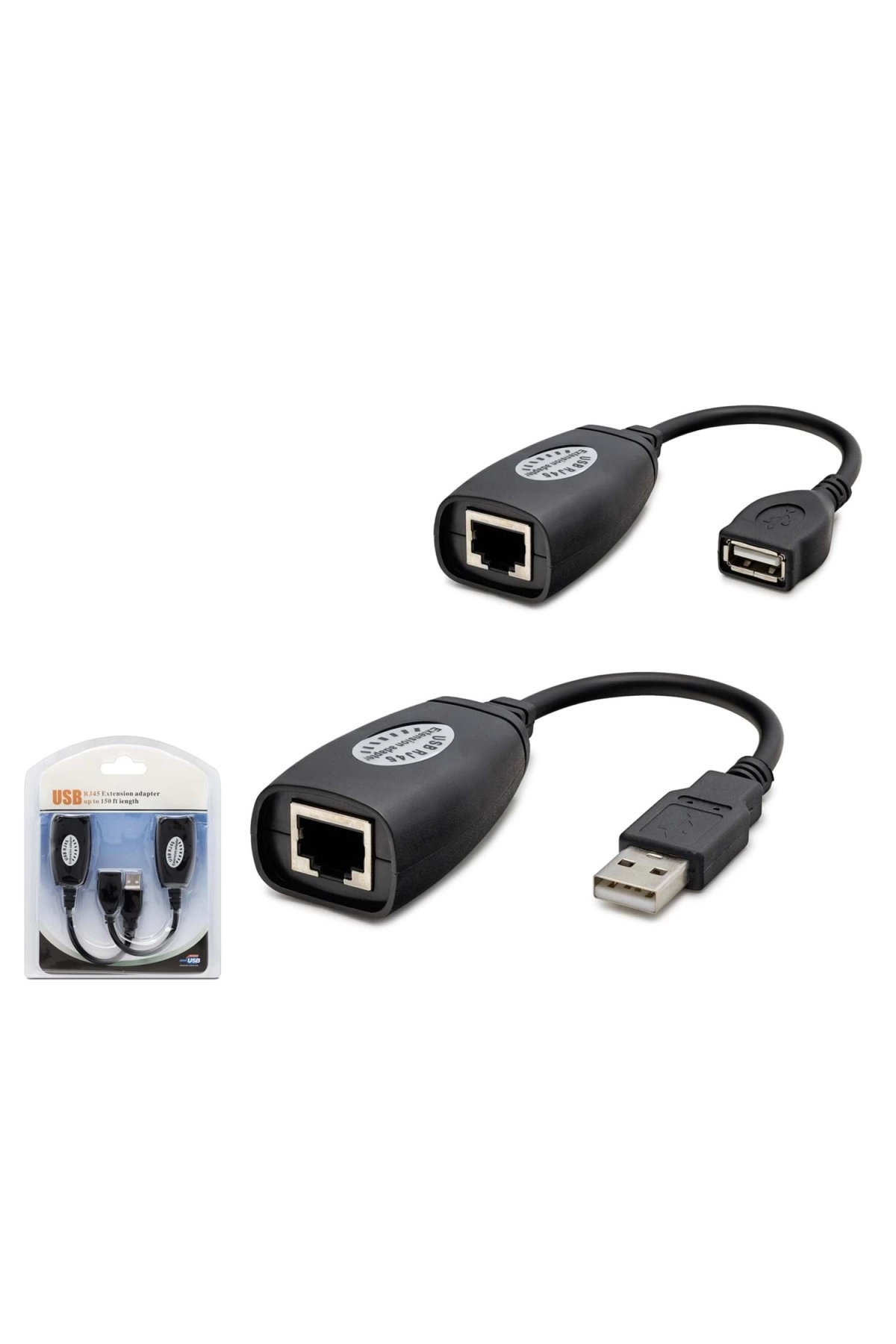 Concord C-5605 Extension Adaptör Usb Rj45 Erkek Dişi 45Mt