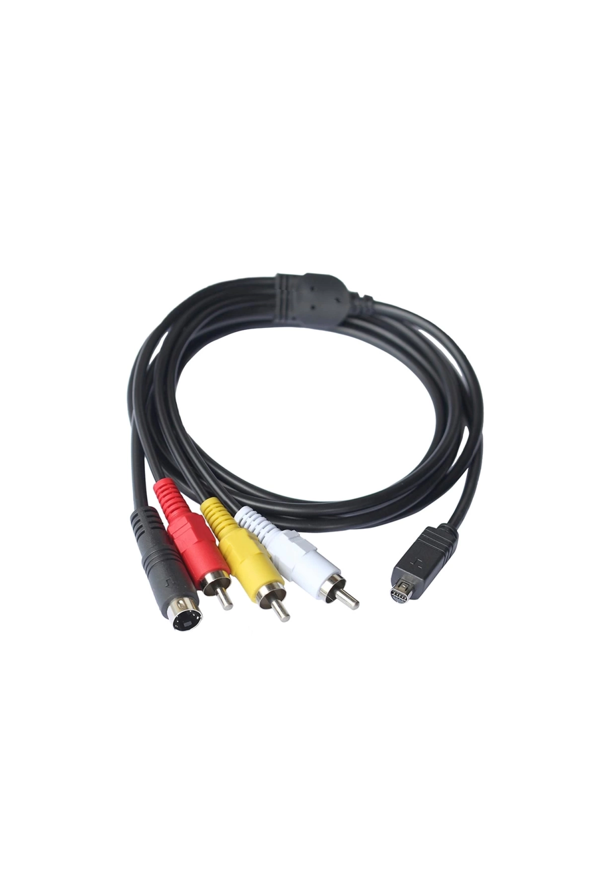 Dijital Kamera Kablosu Mini 10pin To S-video 3rca Ze-015