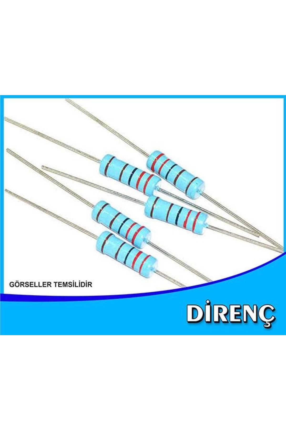 Direnç 1 Ohm 1/4w (1000 Adet)