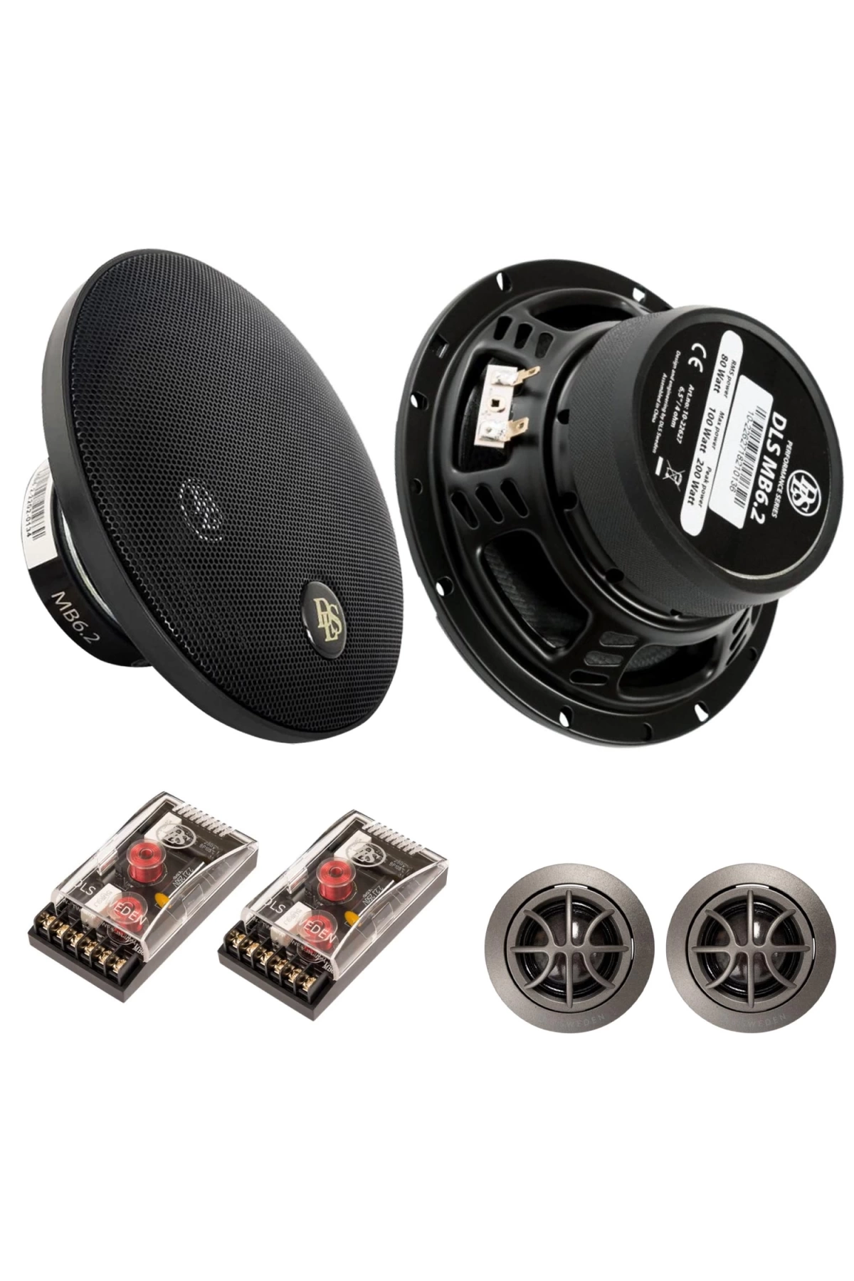 Dls Mb6.2 Oto Hoparlör Component 16cm 200 Watt 2 Adet