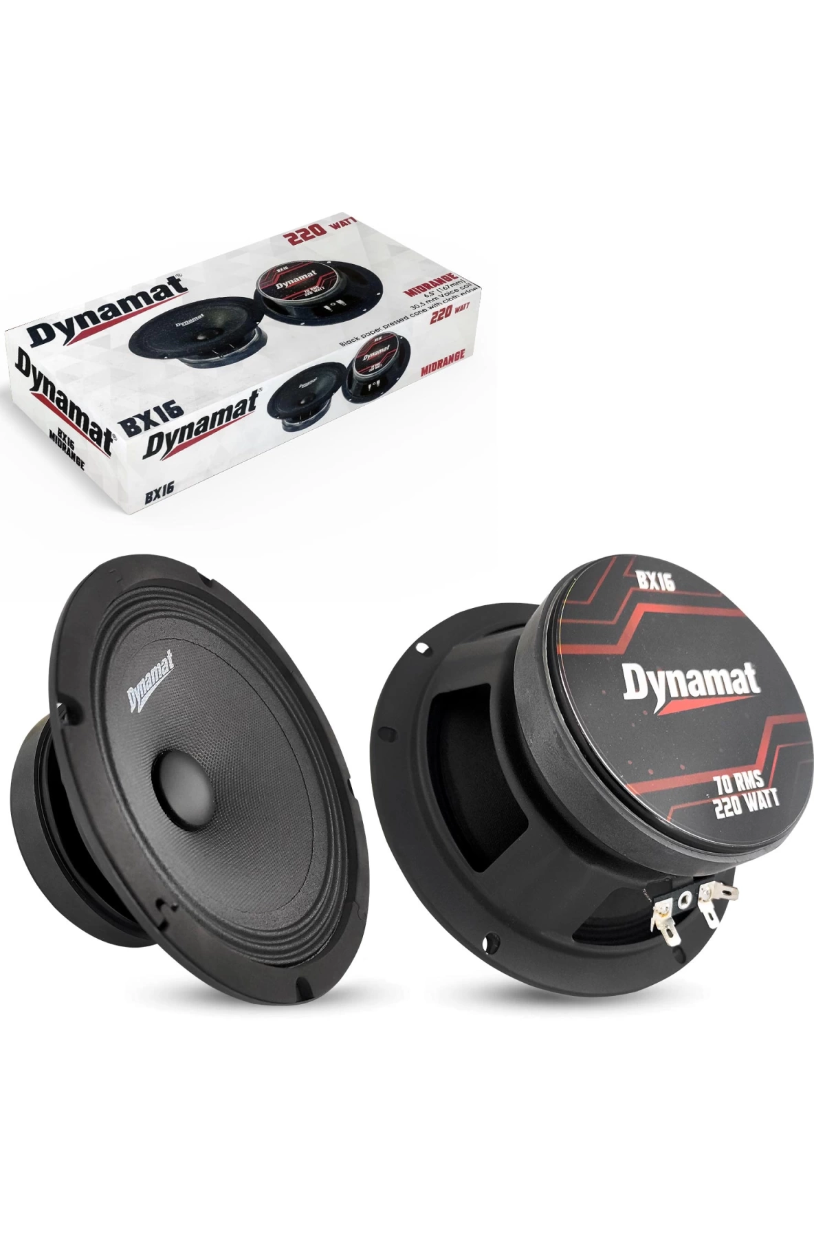 Dynamat Bx-16 Oto Midrange 16cm 220 Watt 2 Adet