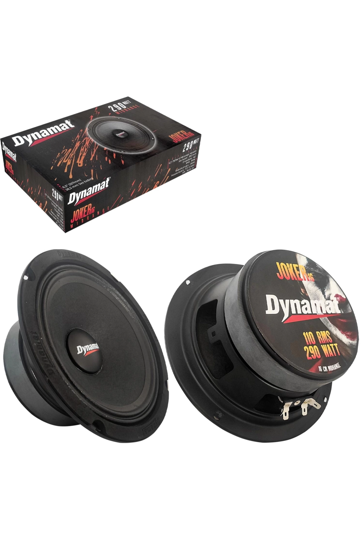 Dynamat Joker-16 Oto Midrange 16cm 290 Watt 2 Adet