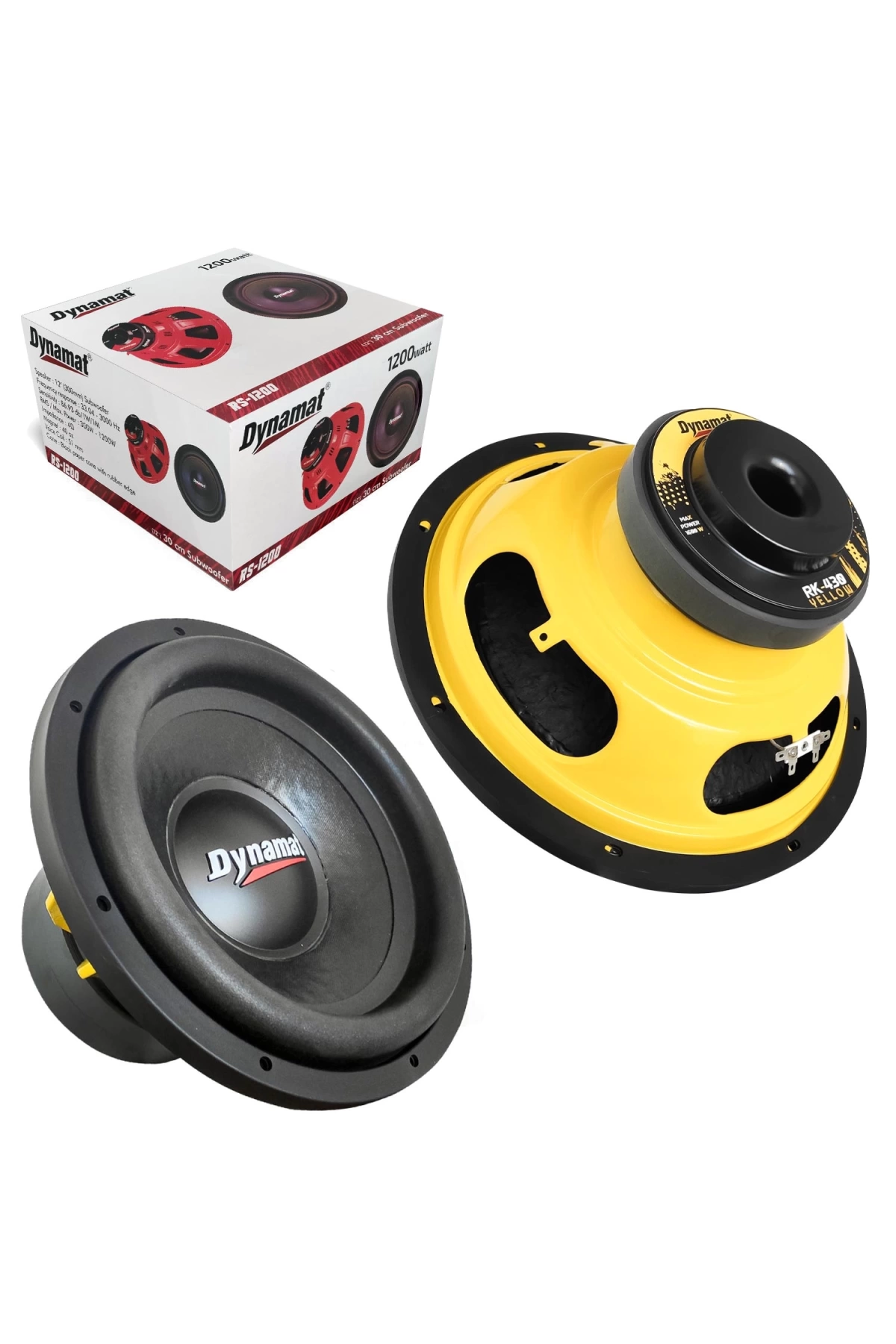 Dynamat Rs-1200 Oto Bass Subwoofer 30cm 1200 Watt (300 Rms) 1 Adet