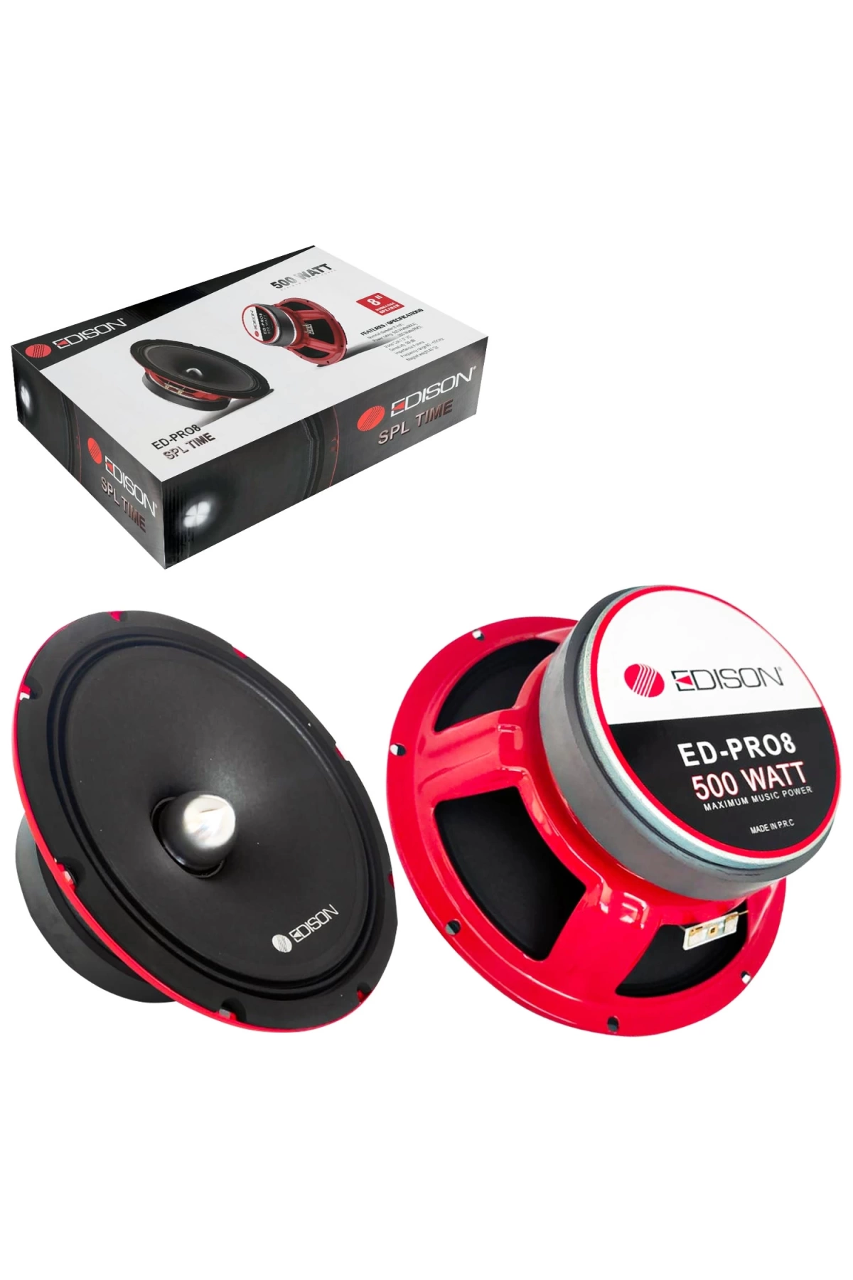 Edison Ed-pro8 Oto Midrange 20cm 500 Watt (200 Rms) 2 Adet