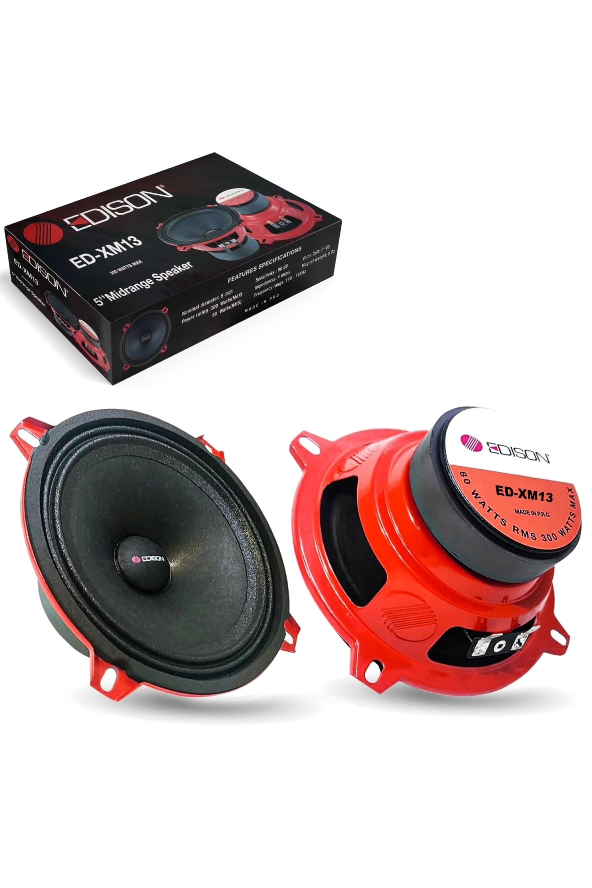 Edıson Ed-xm13 Oto Midrange 13cm 300 Watt 2 Adet