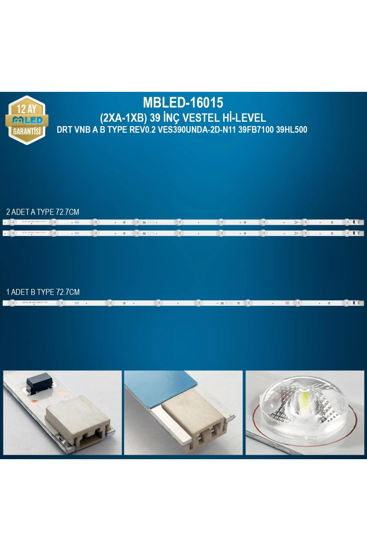 Espled (2Xa-1Xb) 39 İnç Vestel Hi-Level Drt Vnb A B Type Rev0.2 Ves390Unda-2D-N11 39Fb7100 39Hl500