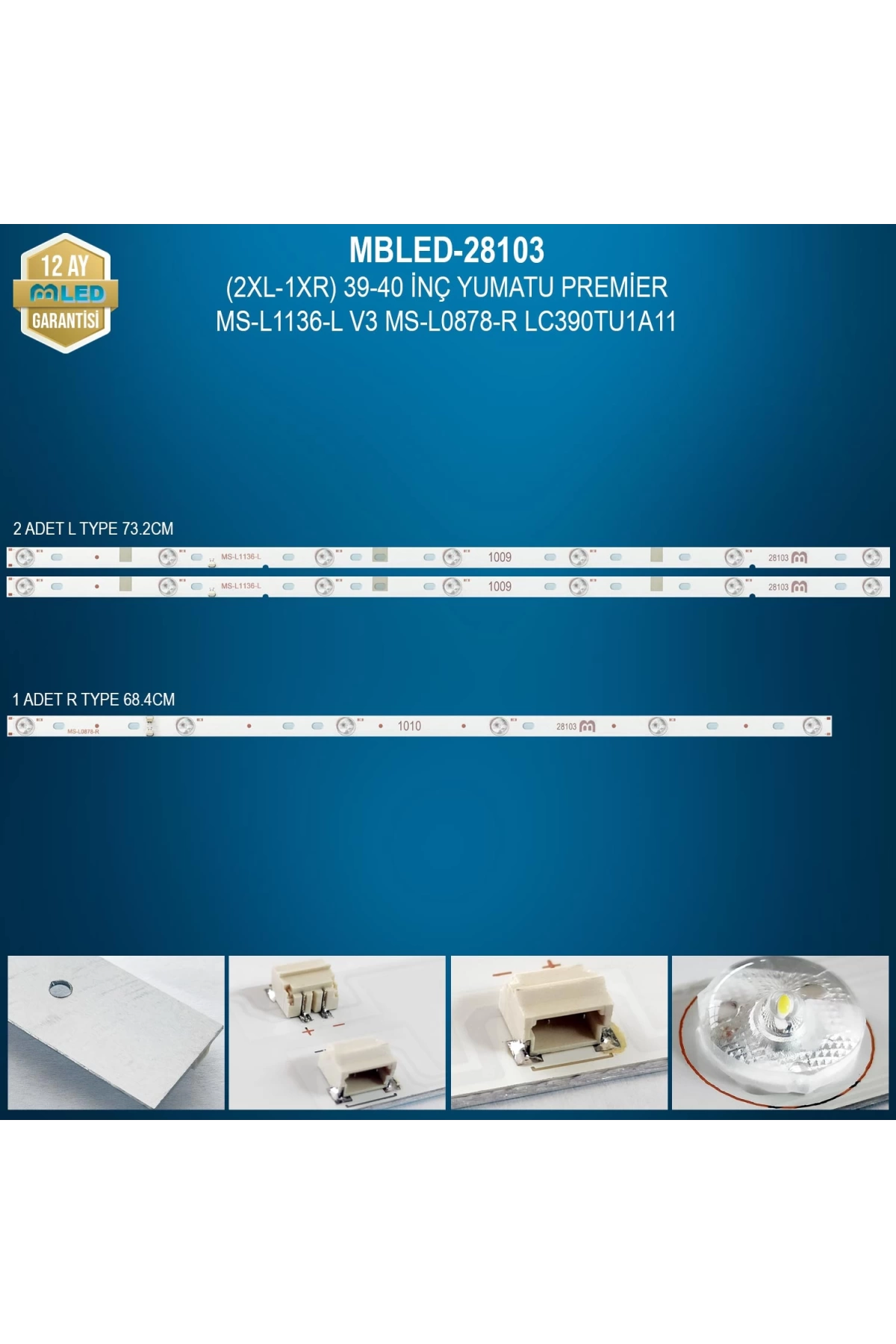 Espled (2Xl-1Xr) 39-40 İnç Yumatu Premier Ms-L1136-L V3 Ms-L0878-R Lc390Tu1A11