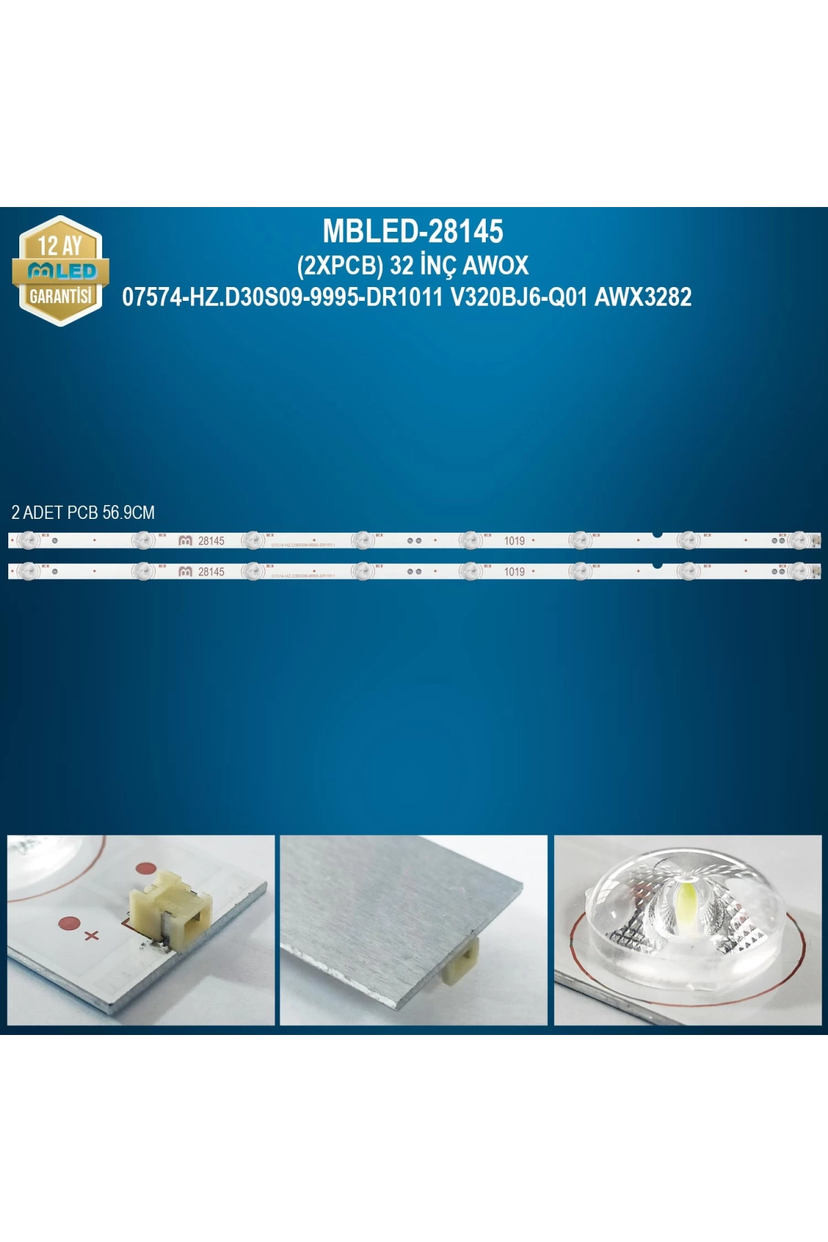 Espled (2Xpcb) 32 İnç Awox 07574-Hz.D30S09-9995-Dr1011 V320Bj6-Q01 Awx3282