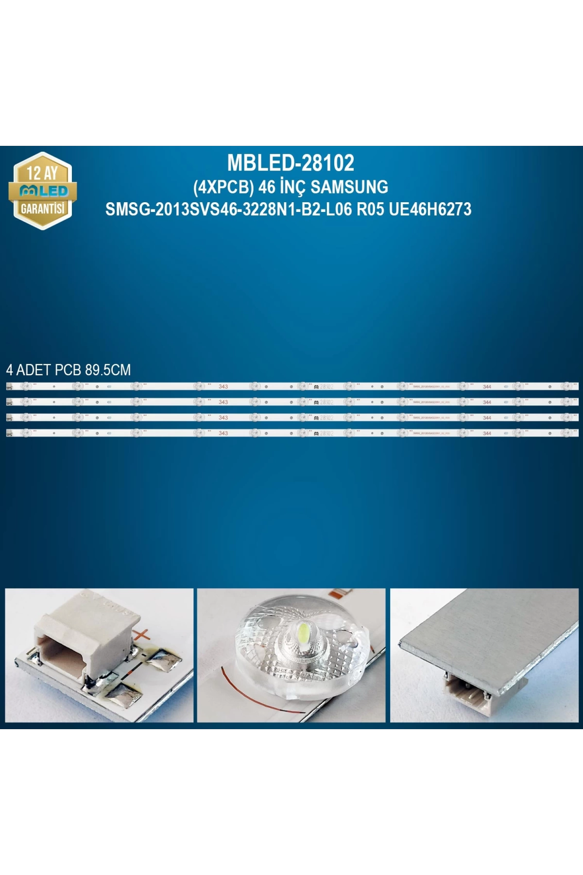 Espled (4Xpcb) 46 İnç Samsung 2013Svs46-3228N1-B2-L06 R05 Ue46H6273