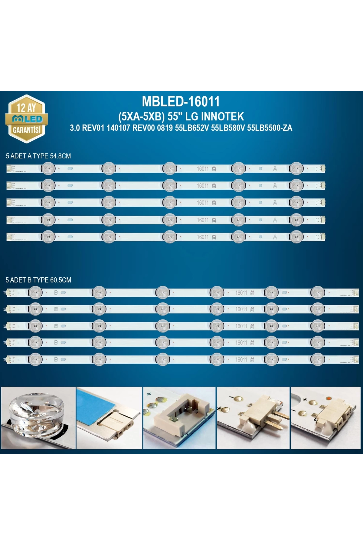 Espled (5Xa-5Xb) 55 İnç Lg İnnotek 3.0 Rev01 140107 Rev00 0819 55Lb652V 55Lb580V 55Lb5500-Za