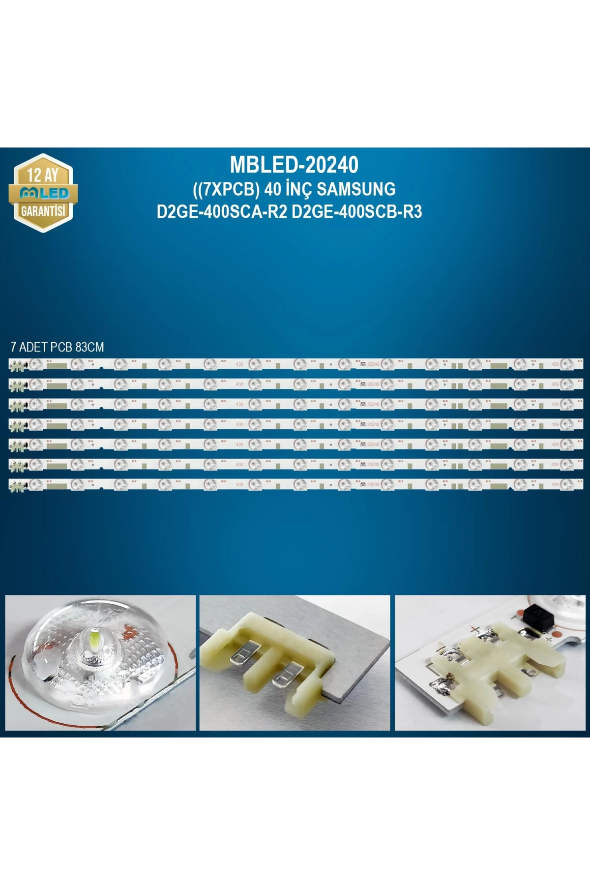 Espled (7Xpcb) 40 İnç Samsung D2Ge-400Sca-R2 D2Ge-400Scb-R3 Ue40F6330Ak Ue40F6340