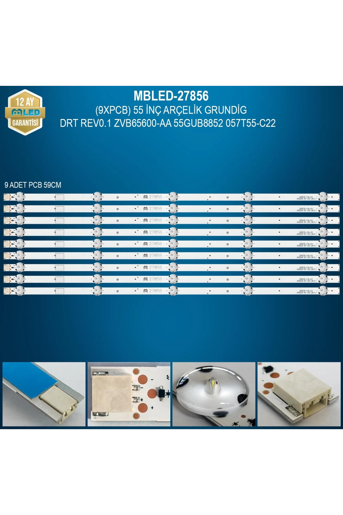 Espled (9Xpcb) 55 İnç Arçelik Grundig Drt Rev0.1 Zvb65600-Aa 55Gub8852 057T55-C22