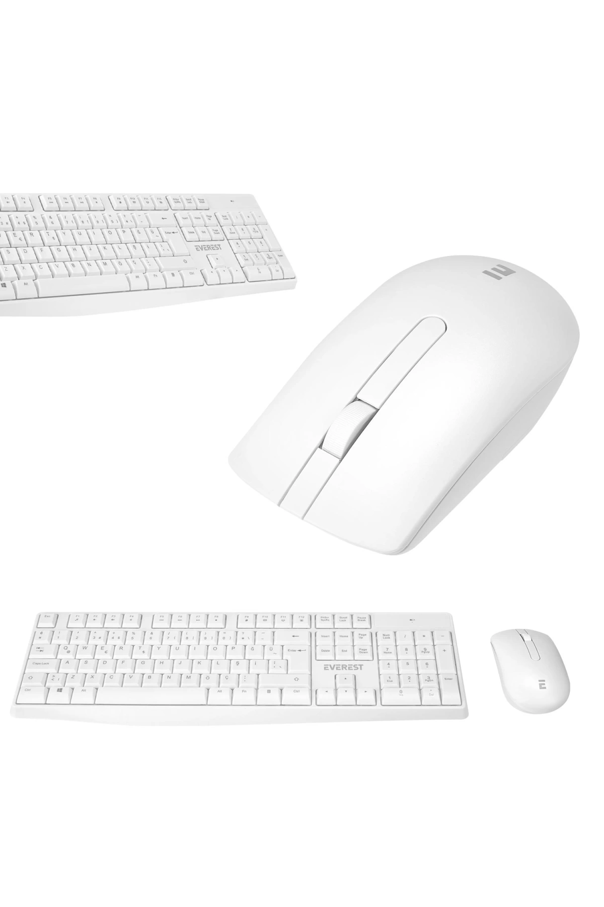 Everest Km-7500 Kablosuz Klavye Q Türkçe Multimedia + Mouse Seti